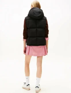 Tommy Jeans TJW ALASKA GRID DOWN VEST - Vadderade västar BLACK Online