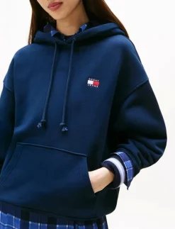 Tommy Jeans TJW BXY BADGE HOODIE EXT - Huvtröjor DARK NIGHT NAVY Sale