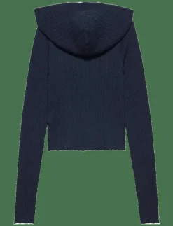 Tommy Jeans TJW ESSENTIAL ZIPPER HOOD CARDI - Huvtröjor DARK NIGHT NAVY New