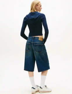 Tommy Jeans TJW ESSENTIAL ZIPPER HOOD CARDI - Huvtröjor DARK NIGHT NAVY New