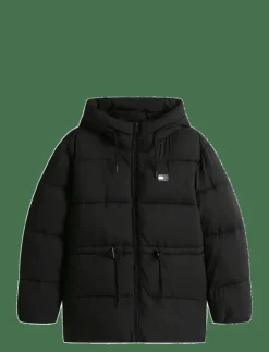 TJW HOODED MIDI PUFFER JACKET - Dun- & vadderade jackor|Tommy Jeans New