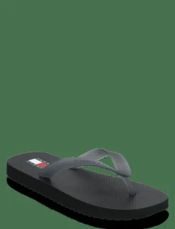 Tommy Hilfiger TJW LOGO FLIP FLOP - Sandaler WASHED BLACK Clearance