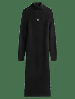 TJW MOCKNECK BADGE SWEATER DRESS - Midiklänningar|Tommy Jeans Clearance