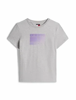 Tommy Jeans TJW REG GRADIENT FLAG SS - T-shirts GREY HTR Best