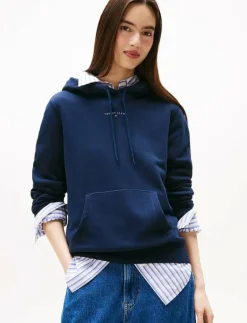 Tommy Jeans TJW REG LINEAR HOODIE EXT - Huvtröjor DARK NIGHT NAVY Hot