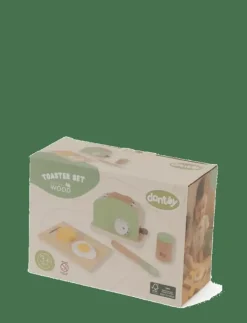 TOASTER SET WOOD IN GIFT BOX - 9 PCS - Tillbehör till leksakskök|Dantoy Discount