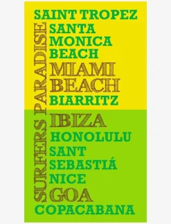 Towel printed Surfers Paradise - Badrumstextilier|Bercato New