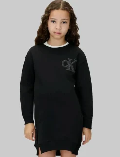 TOWLING MONOGRAM TERRY LS DRESS - Långärmade vardagsklänningar|Calvin Klein Hot