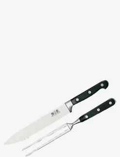 Trancherset Pluton 2 delar Stål/Svart - Köttknivar|Lion Sabatier Best