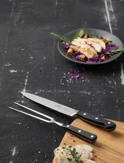 Trancherset Pluton 2 delar Stål/Svart - Köttknivar|Lion Sabatier Best