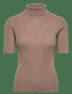 Turtleneck Rib T-shirt - Polotröjor|Davida Cashmere Sale