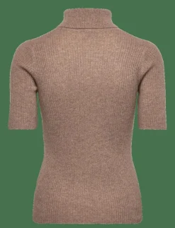 Turtleneck Rib T-shirt - Polotröjor|Davida Cashmere Sale