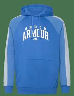 Under Armour UA Rival Flc CB Hood - Huvtröjor BLUE ATLANTIS Clearance