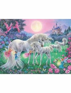 Unicorns In The Moonlight 100p - Klassiska pussel|Ravensburger New