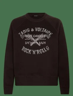 Zadig & Voltaire UPPER PMO BLASON RDRG STRASS - Sweatshirts DARK CHOCOLATE New