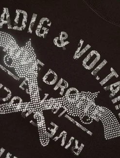 Zadig & Voltaire UPPER PMO BLASON RDRG STRASS - Sweatshirts DARK CHOCOLATE New