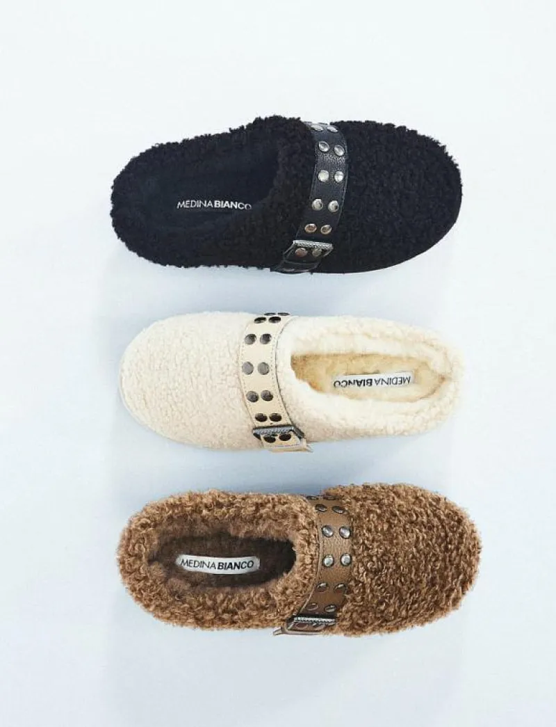 Bianco Varm Flatform Slip In #SU - Platta mules BLACK Hot