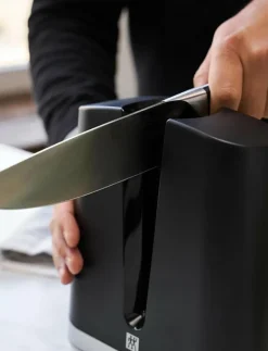 Zwilling V-Edge, knivslip med utbytbara stenar och vinkel - Knivslipar, slipstål & brynen BLACK Hot