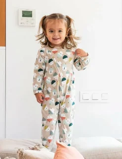 Velour play suit ed for baby -BCI - Långärmad bodysuit|Boboli Online