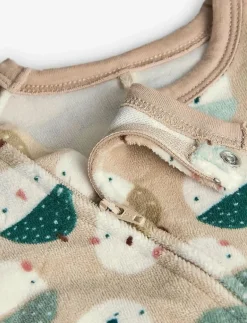 Velour play suit ed for baby -BCI - Långärmad bodysuit|Boboli Online