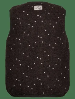 Vest Wool Emb. w. Lining - Väst|Huttelihut Discount