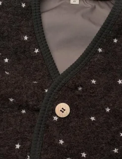 Vest Wool Emb. w. Lining - Väst|Huttelihut Discount