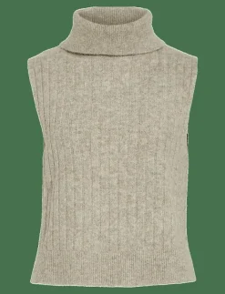 VIBELUNA HIGH NECK S/L KNIT VEST-NOOS - Stickade västar|Vila Hot