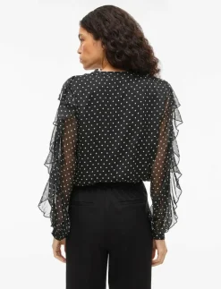 VIHARLEY L/S TOP - Långärmade blusar|Vila Sale