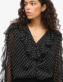 VIHARLEY L/S TOP - Långärmade blusar|Vila Sale