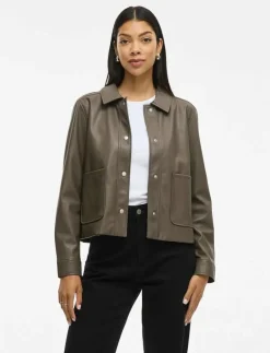 VIHELLIUM SHORT JACKET - NOOS - Skinnjackor|Vila Hot