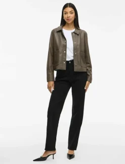 VIHELLIUM SHORT JACKET - NOOS - Skinnjackor|Vila Hot