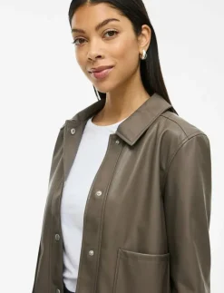 VIHELLIUM SHORT JACKET - NOOS - Skinnjackor|Vila Hot