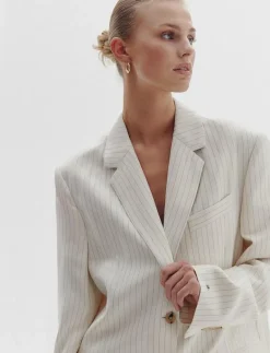 VISCOSE LINEN RELAXED SB BLAZER - Oversize kavajer|Tommy Hilfiger Sale