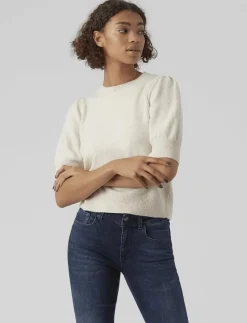 VMDOFFY 2/4 O-NECK PULLOVER GA NOOS - Stickat|Vero Moda New