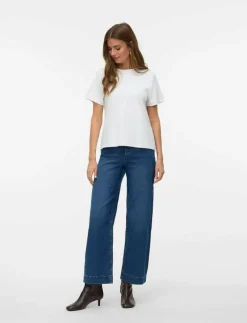 Vero Moda VMKAYLA HR WIDE JEANS VI3474 - Vida byxor DARK BLUE DENIM Hot