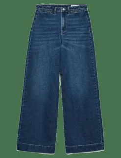 Vero Moda VMKAYLA HR WIDE JEANS VI3474 - Vida byxor DARK BLUE DENIM Hot