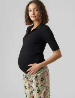 VMMHOLLY 2/4 POLO PULLOVER GA NOOS - T-shirts|Vero Moda Maternity Clearance