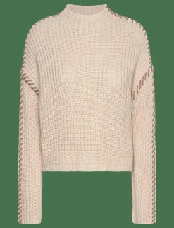 Vero Moda VMNEWCREAM LS FUNNELNECK PULLOVER BOO - Stickat BIRCH Best