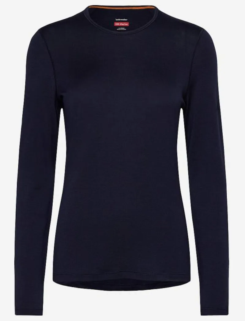 Icebreaker W 260 Tech LS Crewe - Underställströjor MIDNIGHT NAVY Clearance