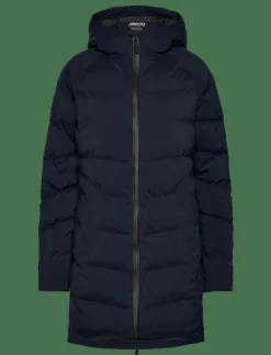 Musto W MARINA LONG QUILTED JKT - Dunkappor NAVY