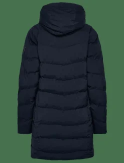 Musto W MARINA LONG QUILTED JKT - Dunkappor NAVY
