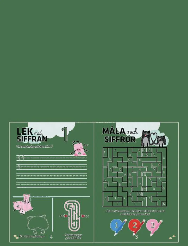 Barbo Toys Wacky Wonders Pysselbok - Bondgårdens Djur - Lär dig siffror 123 (SE) - Pedagogisk barnbok MULTIPLE COLOR New