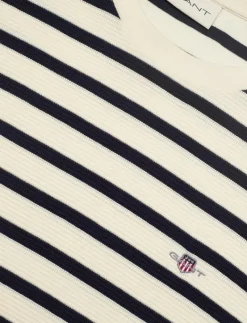 WAFFLE STRIPE SS T-SHIRT - Kortärmad t-shirt|GANT Sale