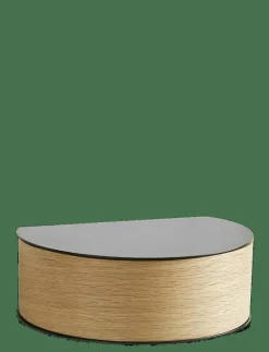 WOUD Wallie wall drawer - Hyllor BLACK PAINTED METAL WITH BENDED OAK VENEER DRAWER Outlet