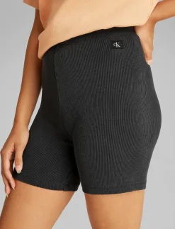 WASHED WOVEN LABEL RIB SHORTS - Cycling shorts|Calvin Klein Jeans Best