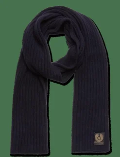 Belstaff WATCH SCARF Black - Halsdukar DARK NAVY Clearance