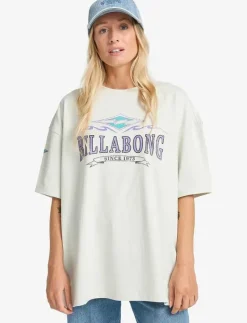 Billabong WAVE OUT TEE - T-Shirts LIGHT GREY Clearance