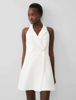French Connection WHISPER HALTER BLAZER DRESS - Korta klänningar SUMMER WHITE Hot