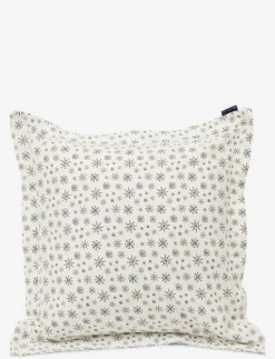 White/Beige Snowflake Printed Flannel Pillowcase - Örngott|Lexington Home Sale