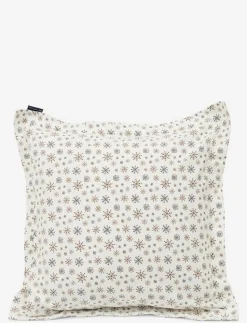 White/Beige Snowflake Printed Flannel Pillowcase - Örngott|Lexington Home Sale
